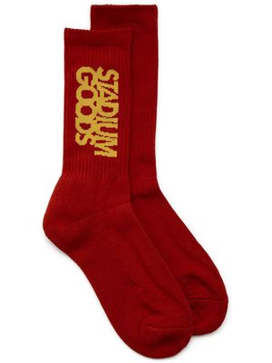 STADIUM GOODS® logo "Bay Red" crew socks