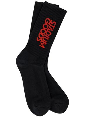 STADIUM GOODS® logo "Bred" crew socks - Black