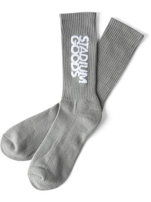 STADIUM GOODS® logo "Cool Grey" crew socks