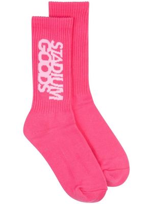 STADIUM GOODS® logo crew socks - Pink