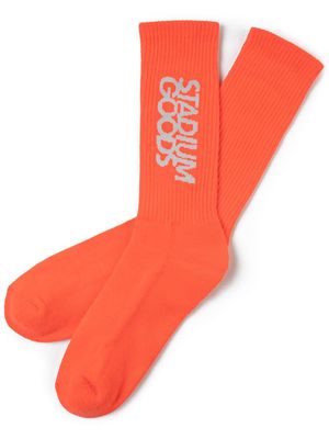 STADIUM GOODS® logo "Infrared" crew socks - Orange