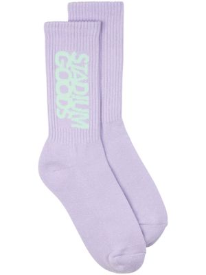 STADIUM GOODS® logo "Lavender Blossom" crew socks - Purple