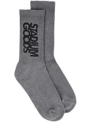 STADIUM GOODS® logo-print ''Charcoal Flannel'' crew socks - Grey