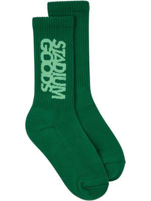 STADIUM GOODS® logo-print "Chlorophyll" crew socks - Green