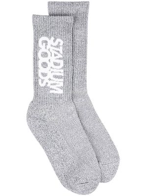 STADIUM GOODS® logo-print ''Grey Flannel'' crew socks