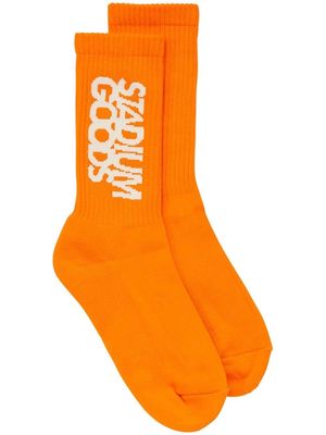 STADIUM GOODS® logo-print ''Neon Orange'' crew sock