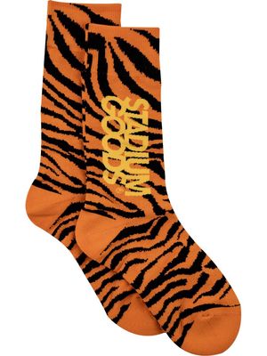 STADIUM GOODS® logo "Tiger Exotic" crew socks - Orange