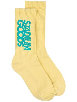 STADIUM GOODS® ribbed logo "Desert" socks - Yellow