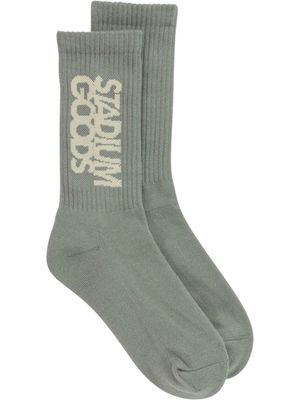 STADIUM GOODS® ribbed logo "Dry Moss" socks - Green