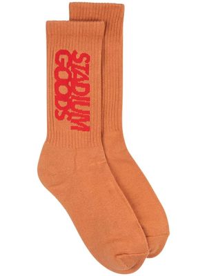 STADIUM GOODS® ribbed logo "Mesa" socks - Orange