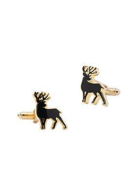 Stag Deer Gold Cufflinks