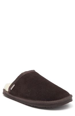 Staheekum Alpine Faux Shearling Lined Leather Slipper in Chocolate
