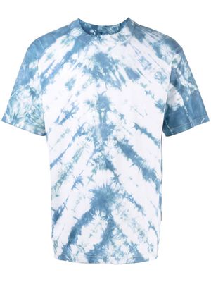 Stain Shade tie-dye crew-neck T-shirt - Blue