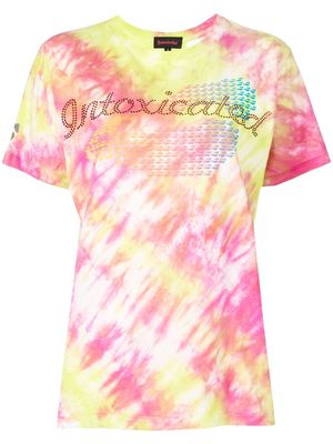Stain Shade tie-dye gem-embellished T-shirt - Multicolour