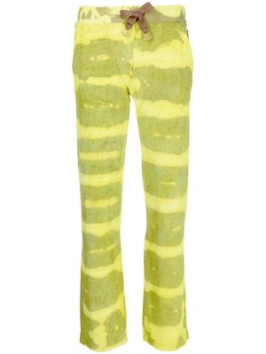 Stain Shade tie-dye print track pants - Green