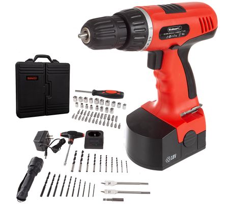 Stalwart 18V Cordless Drill Set - 78-Piece Tool Set