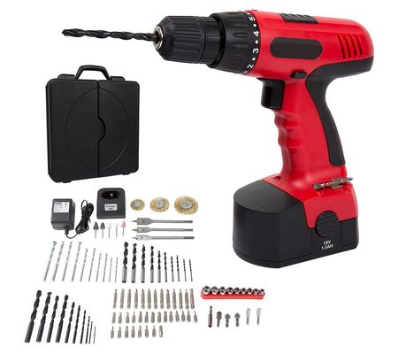 Stalwart 18V Cordless Power Drill Set - 89-Piec e Kit