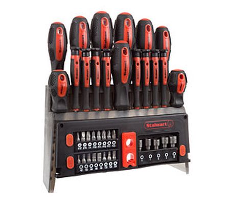 Stalwart 39 Pc Magnetic Screwdriver Set - Tool it with Bits