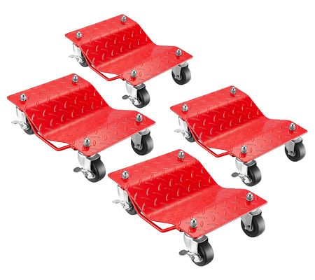 Stalwart 4-Piece Car Jack Tire Skates