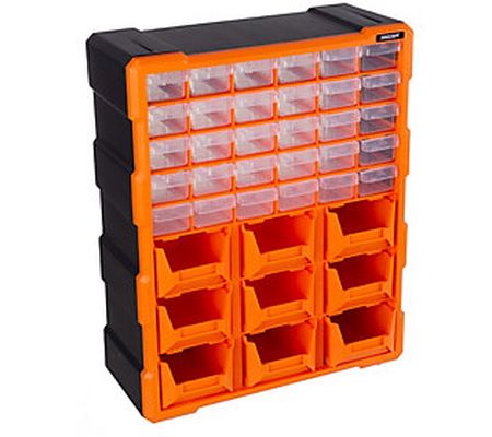 Stalwart Plastic Storage Drawers - 39-Drawer Or ganizer