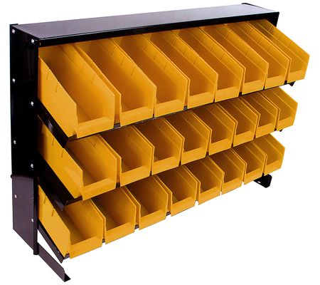 Stalwart Small Parts Organizer w/24 Plastic Sto rage Bins