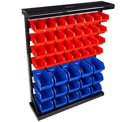 Stalwart Wall Mount 47-Bin Storage Rack Organiz er