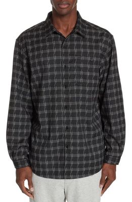 STAMPD Core Flannel Shirt in Black