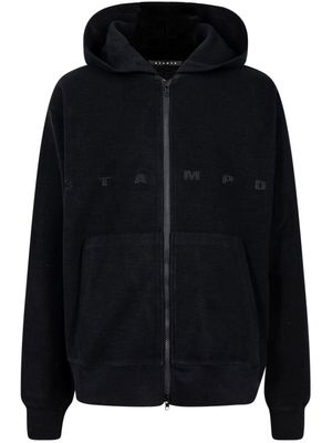 Stampd Strike Logo reverse zip hoodie - Black