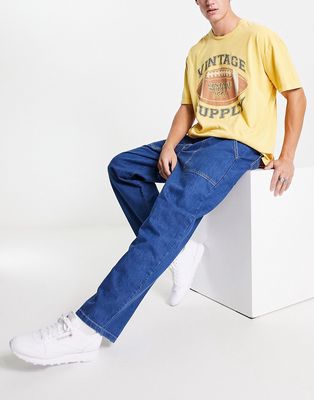 Stan Ray jungle baggy denim jeans in blue