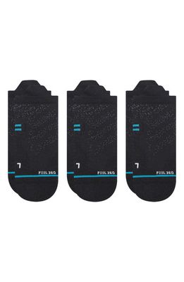 Stance 3-Pack Athletic Tab Back Socks in Black