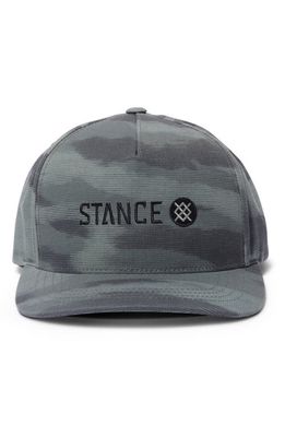 Stance Embroidered Icon Logo Snapback Baseball Cap in Camo