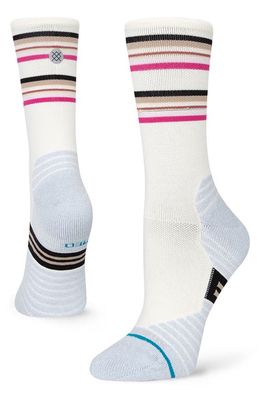 Stance Go Time Crew Socks in Off White