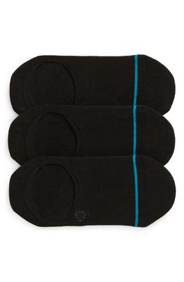 Stance Icon 3-Pack No-Show Liner Socks in Black