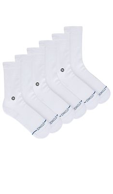 Stance Icon 3 Pack Sock in White