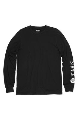 Stance Icon Long Sleeve Graphic T-Shirt in Black