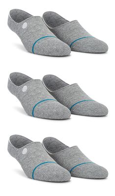Stance Icon No Show 3 Pack Sock in Grey