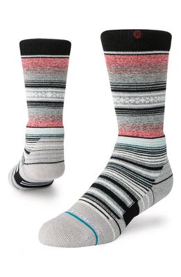 Stance Kids' Curren Snow Stripe Crew Socks in Teal