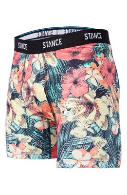 Stance Kona Town Floral Boxer Briefs in Teal