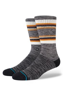 Stance Scub Cotton Blend Crew Socks in Charcoal