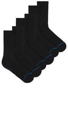 Stance Shelter 3 Pack Sock in Black