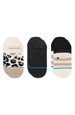 Stance Spot On Assorted 3-Pack Tab No-Show Socks in Leopard
