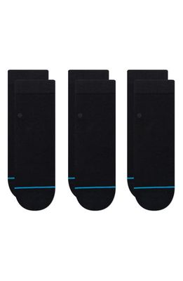 Stance The Lowrider 3-Pack Ankle Socks in Black