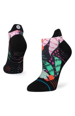 Stance Trippy Trop Performance Ankle Tab Socks in Black Multi