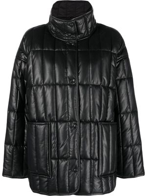 STAND STUDIO button-up padded jacket - Black