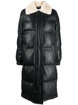 STAND STUDIO Fabiola quilted faux-leather coat - Black