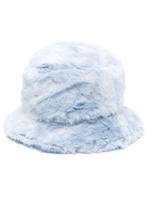 STAND STUDIO faux-fur bucket hat - Blue