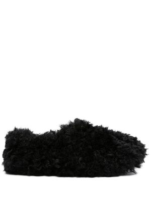 STAND STUDIO faux-fur slippers - Black