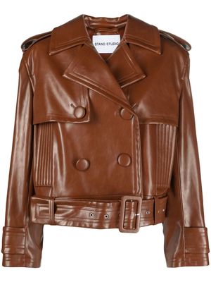 STAND STUDIO Fern double-breasted jacket - Brown