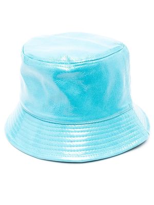 STAND STUDIO high-shine bucket hat - Blue