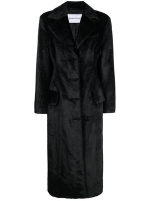 STAND STUDIO Izzy faux-fur maxi coat - Black